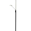 Aneta Lighting lattiavalaisin Cadiz upplight musta/teräs LED