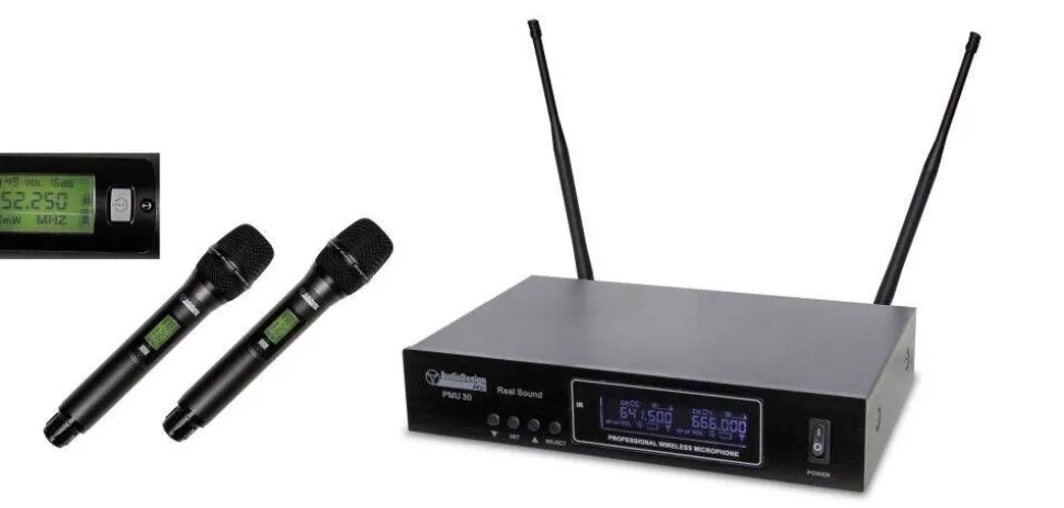 AudioDesignPRO kahden langattoman mikin setti PMU-312