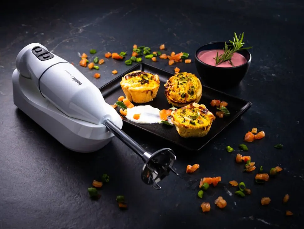 Bamix Cordless Plus sauvasekoitin ladattava valkoinen