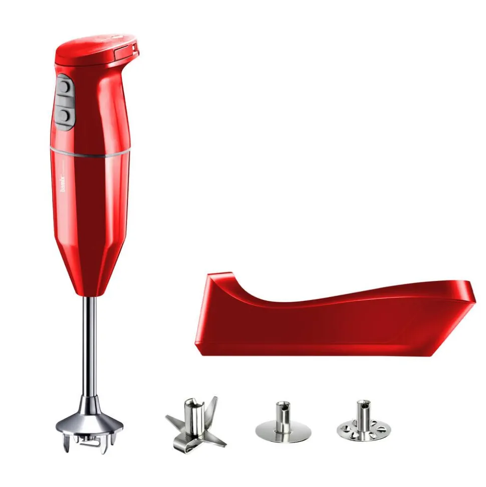 Bamix Cordless sauvasekoitin ladattava punainen