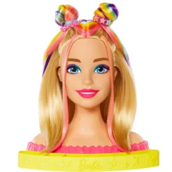 Barbie kampauspää Neon Rainbow Deluxe