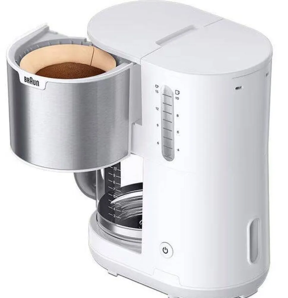 Braun kahvinkeitin PurShine KF1500 valkoinen