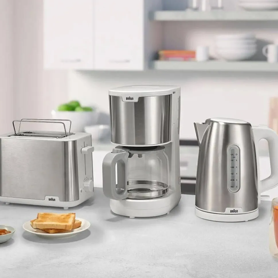 Braun kahvinkeitin PurShine KF1500 valkoinen