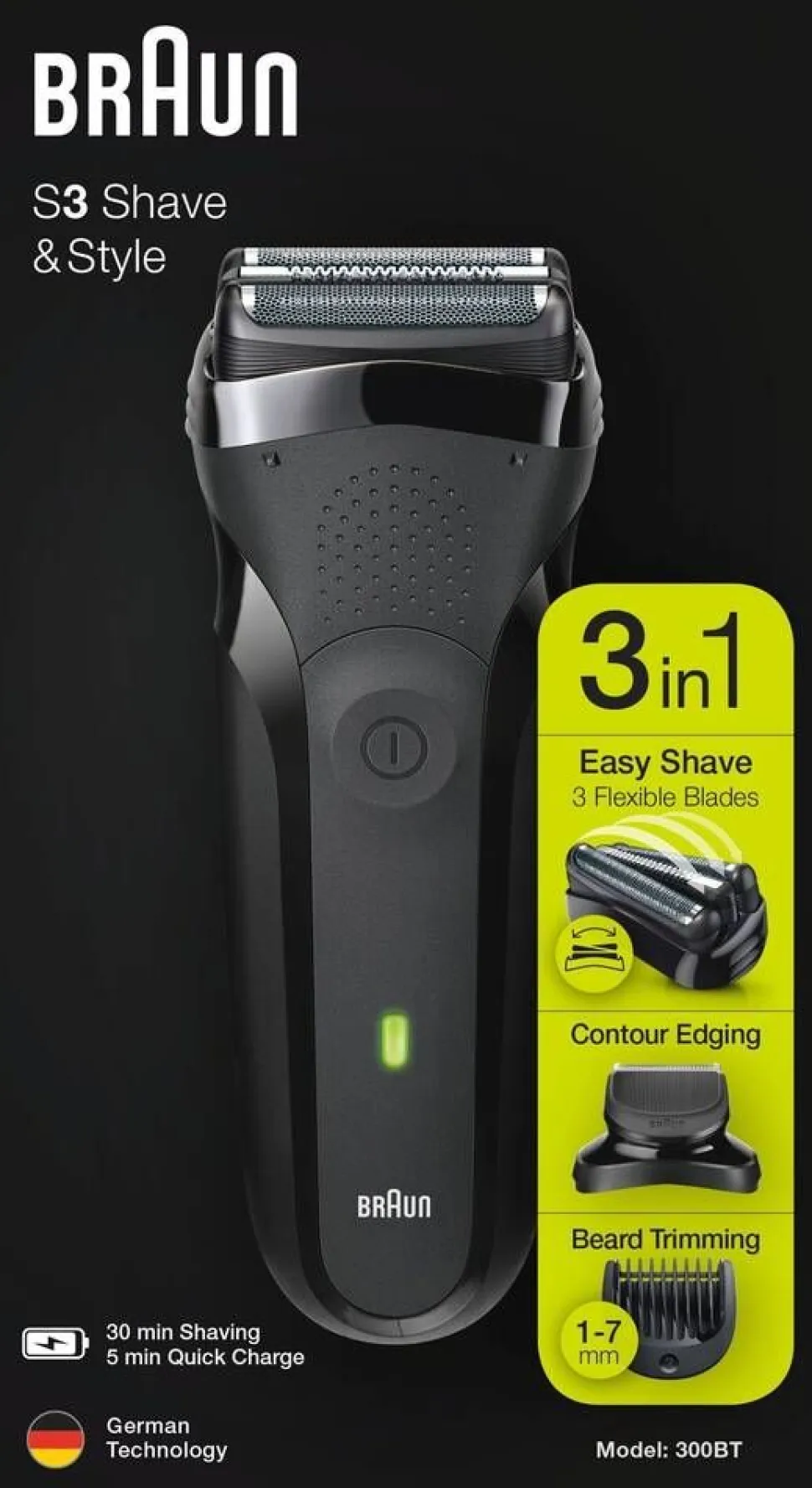 Braun parranajokone 300BT