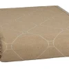 Create Home Aamu päiväpeite 2-puoleinen 150x260cm khaki/l.valkoinen