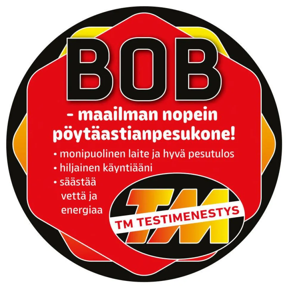 Daan Tech pöytäastianpesukone Bob musta kiilto