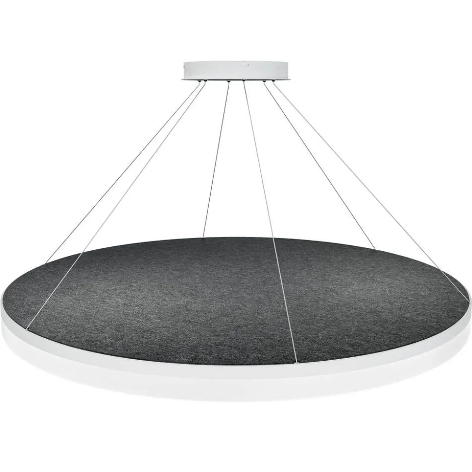 Design by Grönlund Acoustic Circulo 120 kattovalaisin tummanharmaa 3000K