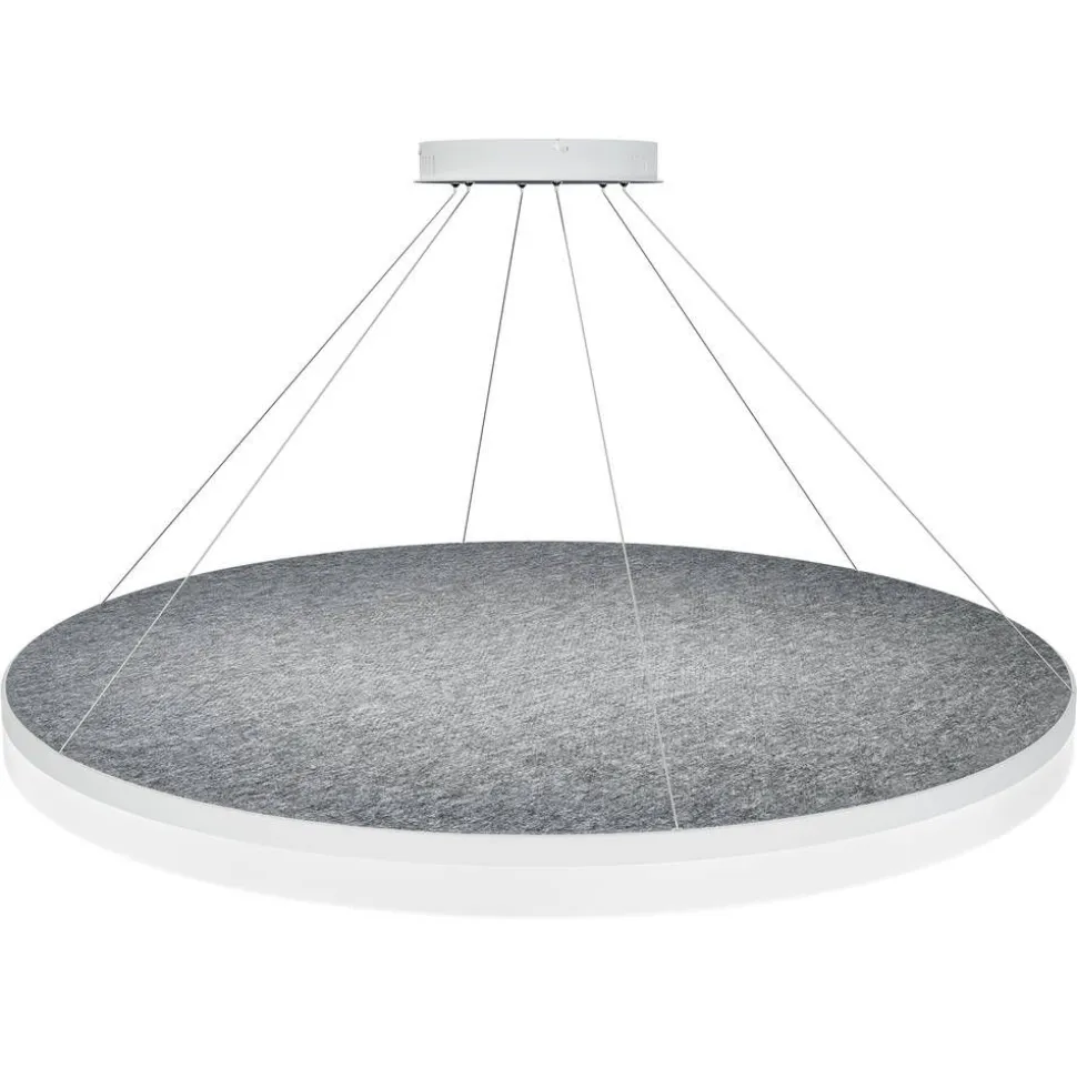 Design by Grönlund Acoustic Circulo 120 kattovalaisin vaaleanharmaa 3000K