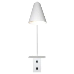 Design by Grönlund Vigo USB seinävalaisin valkoinen