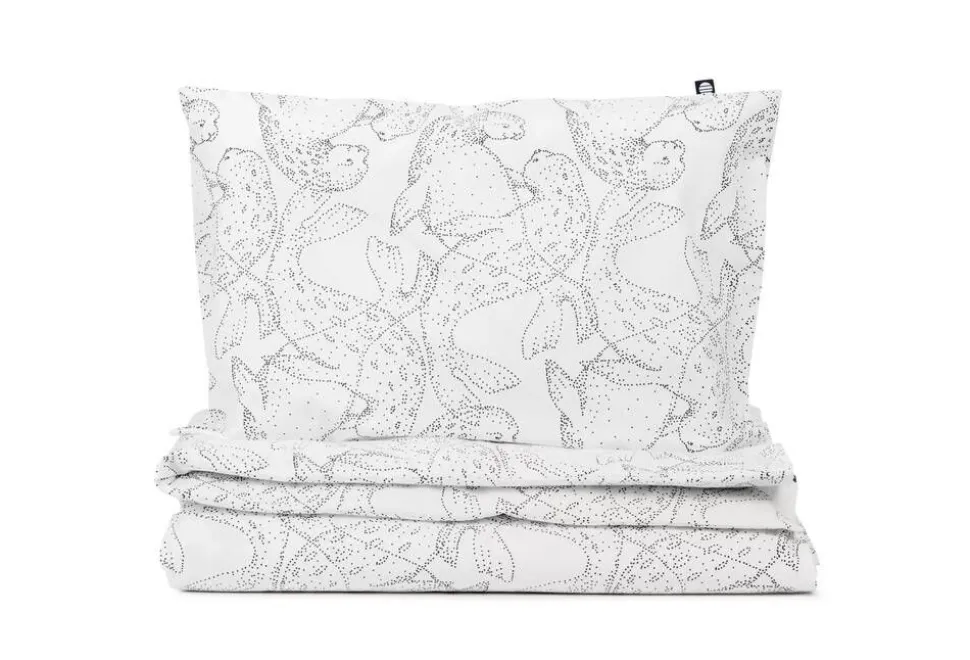 Familon Norppa Organic lasten pl+tl setti mustavalk 120x160/40x60