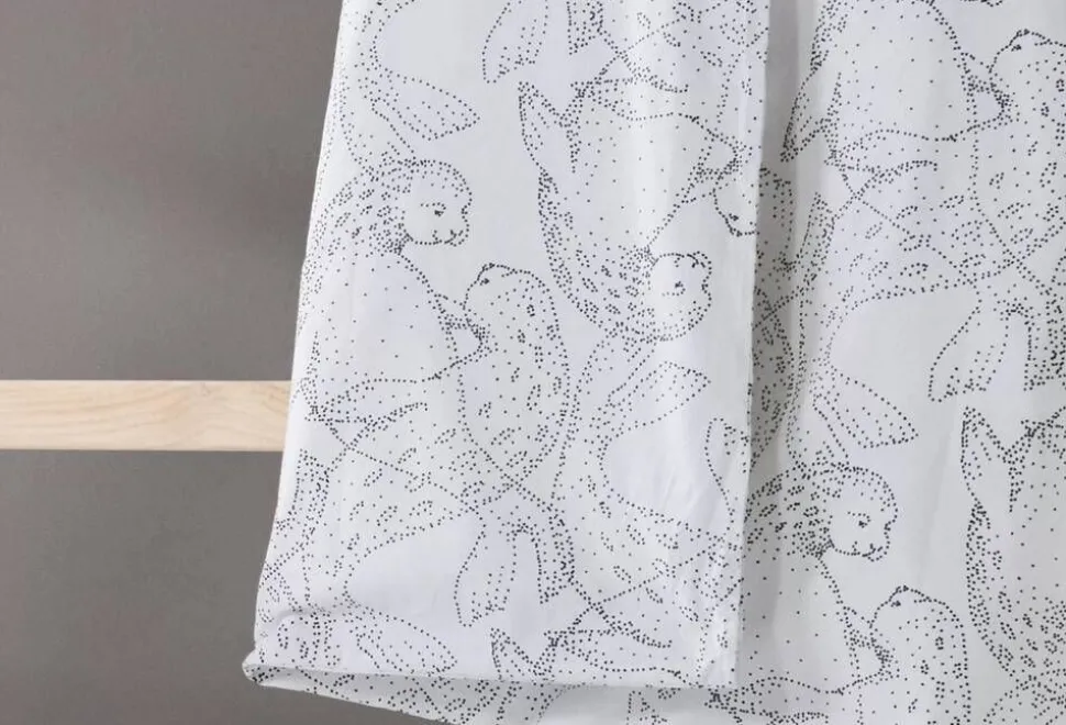 Familon Norppa Organic lasten pl+tl setti mustavalk 120x160/40x60