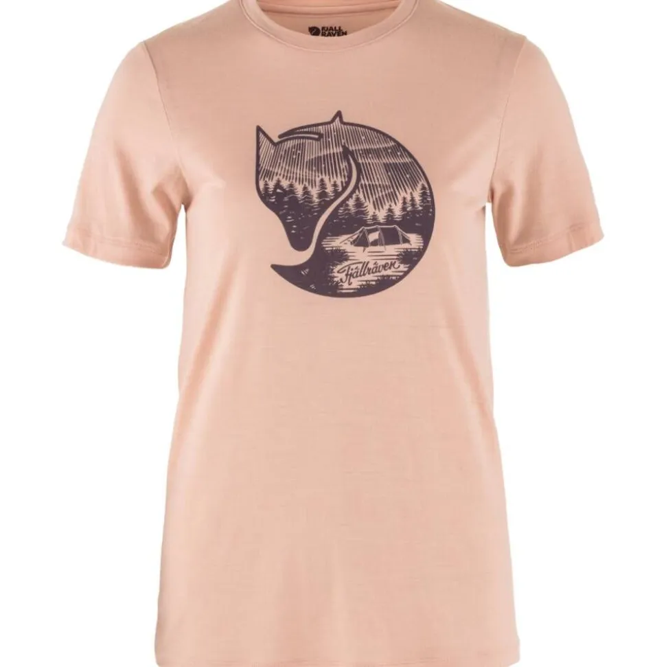 Fjällräven t-paita Abisko Wool Fox SS W