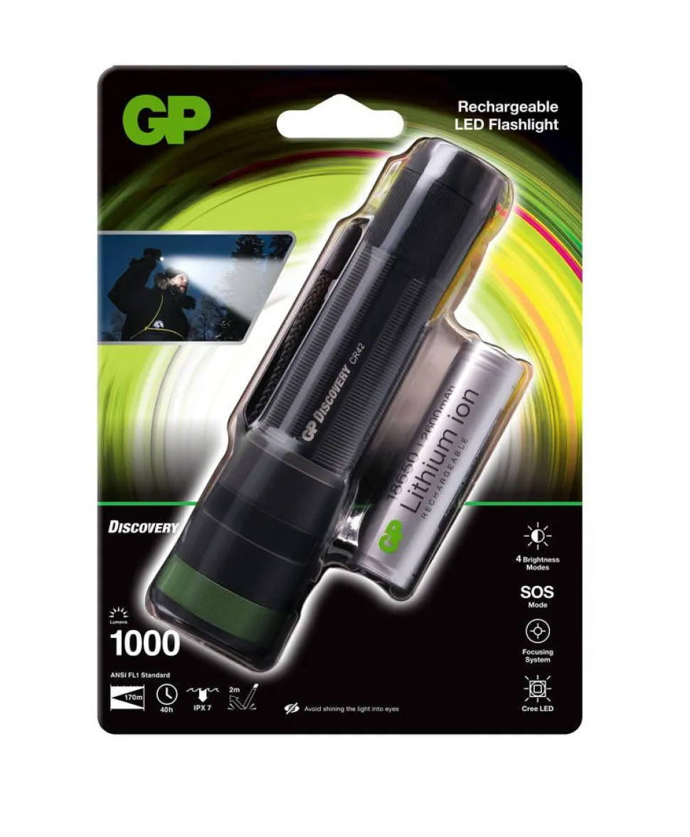 GP Discovery Käsivalaisin Disc STRIX 1000LM