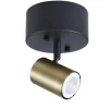 Heat kattospotti Gold Tube 1-osainen kulta-musta