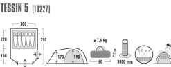 High Peak teltta Tessin 5.0