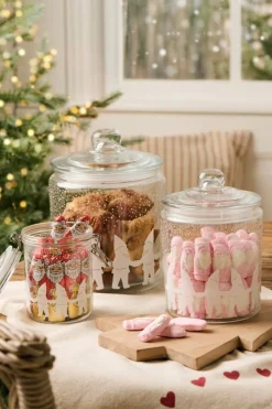 IB Laursen lasipurkki Santa's helpers 700 ml patenttikansi