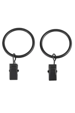 Ihanin verhorenkaat 32/38 mm nipistimellä mattamusta