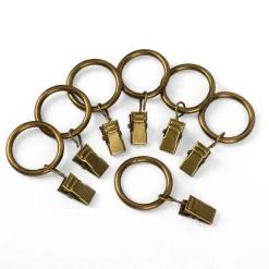 Ihanin verhorenkaat nipistimellä 25/32 mm antiikkimessinki