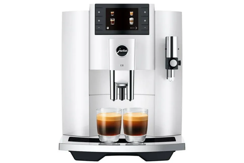Jura kahviautomaatti E8 Piano White (EC)