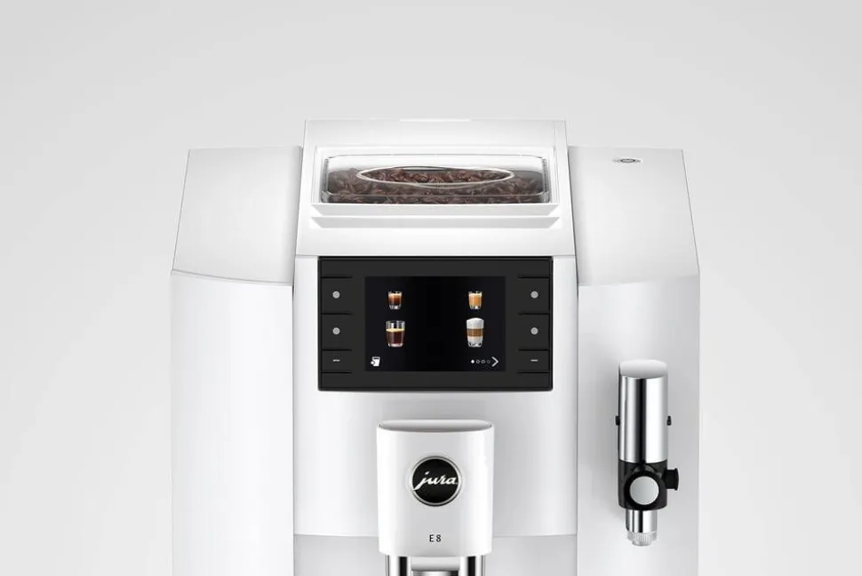 Jura kahviautomaatti E8 Piano White (EC)