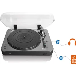 Lenco vinyylilevysoitin bluetooth lähettimellä LBT-120BK  musta