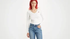 Levi's t-paita A4891-0001 LS VNeck Baby Tee