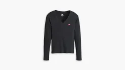 Levi's t-paita Essential HM LS Vneck Tee
