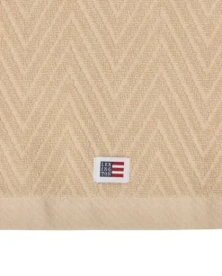 Lexington pyyhesetti 30x50 cm herringbone 2 kpl beige