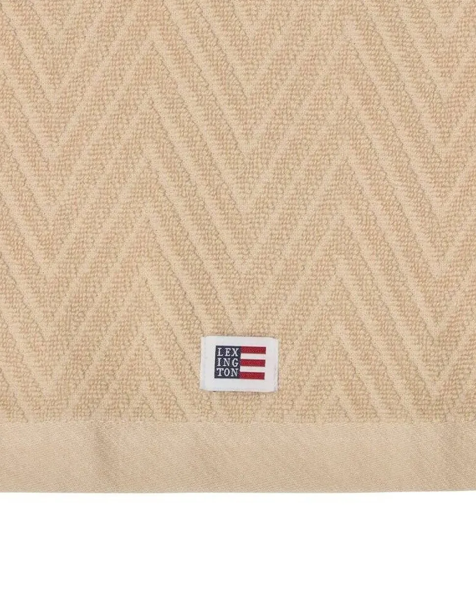 Lexington pyyhesetti 30x50 cm herringbone 2 kpl beige