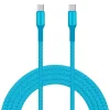Livia latausjohto USB C-C, 60 W, 2 m turkoosi