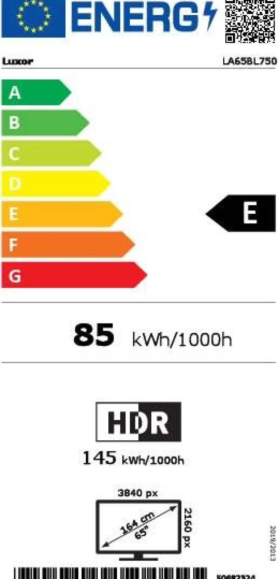 Luxor TV 65" UHD LA65BL750