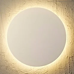 Mantra seinävalaisin Bora Bora 18 cm pyöreä valkoinen