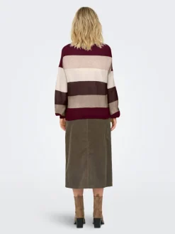 Only neule Onlatia L/S Stripe