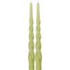 Pentik kruunukynttilä Kierre 28 cm vihreä 2kpl/pkt