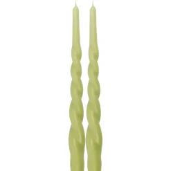 Pentik kruunukynttilä Kierre 28 cm vihreä 2kpl/pkt