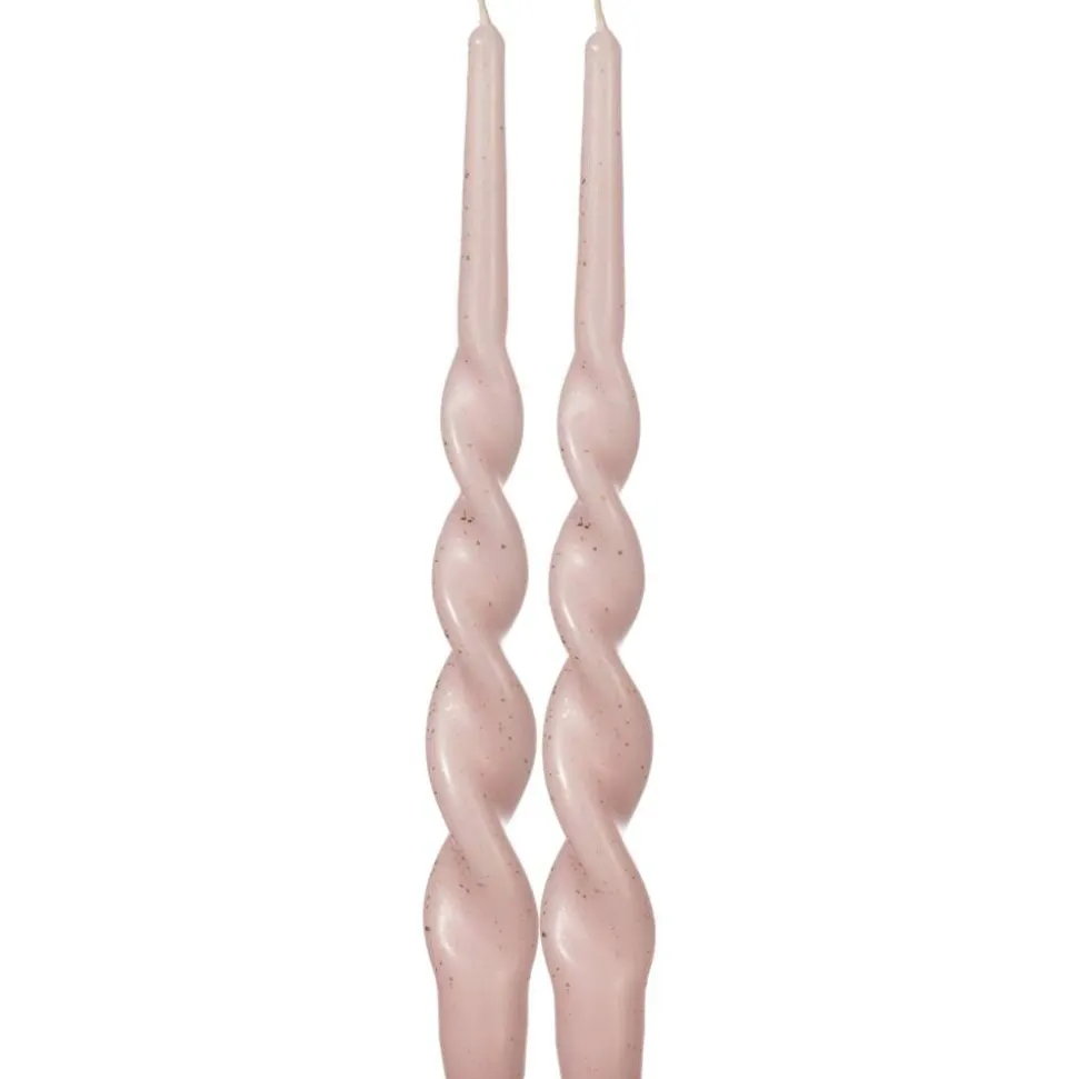 Pentik kruunukynttilä Kierre hile v.punainen 28 cm 2 kpl