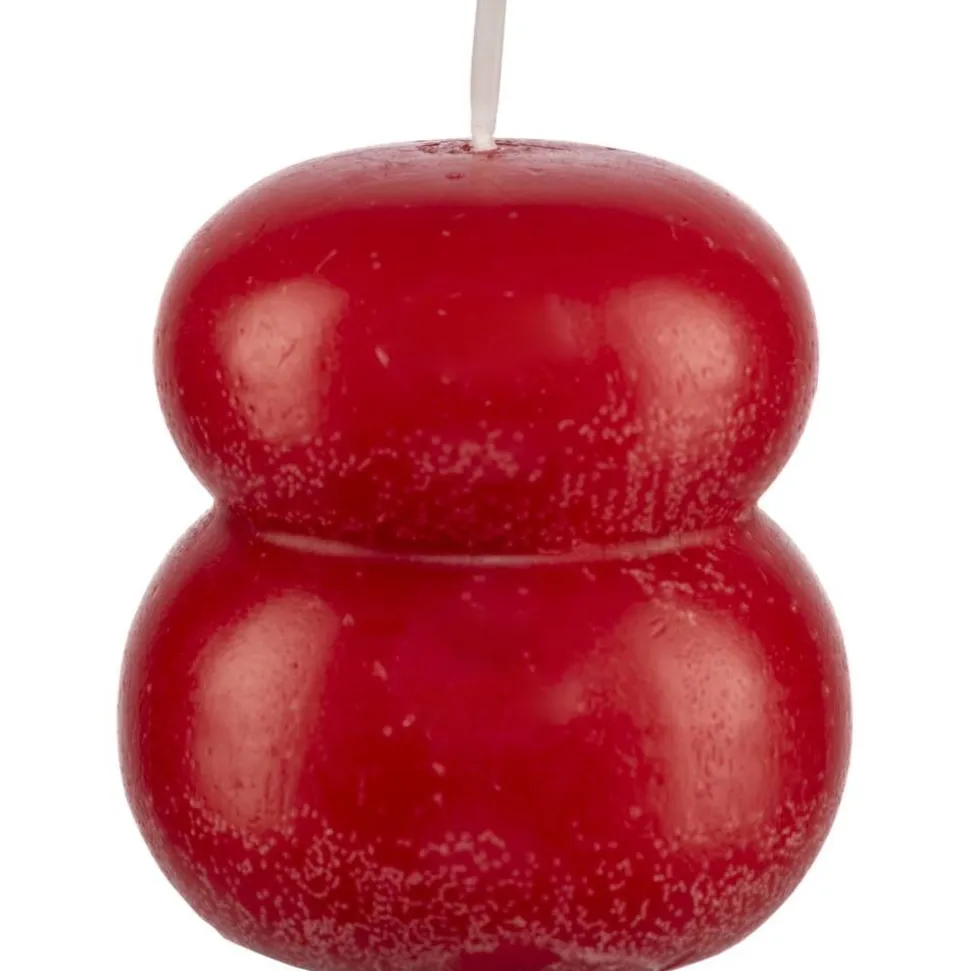 Pentik Pistaasi pöytäkynttilä punainen 6x6 cm