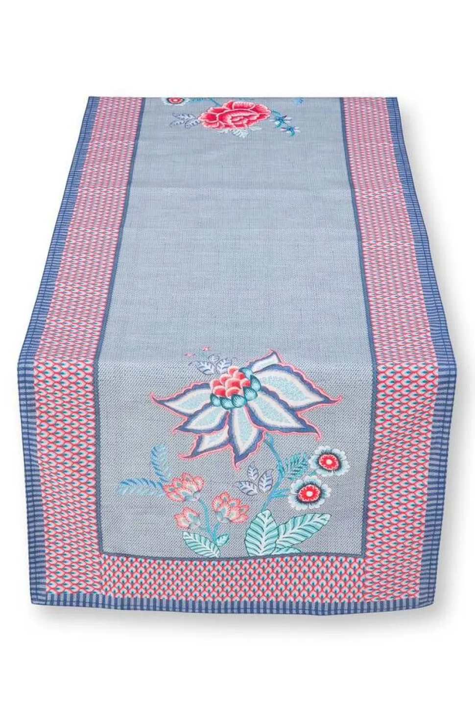 Pip Studio kaitaliina Flower Festival 50x150 cm Blue