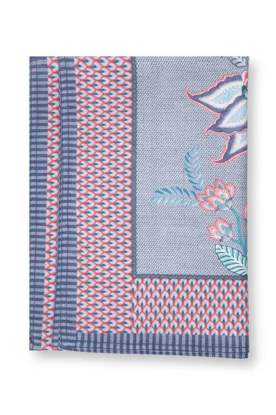 Pip Studio kaitaliina Flower Festival 50x150 cm Blue