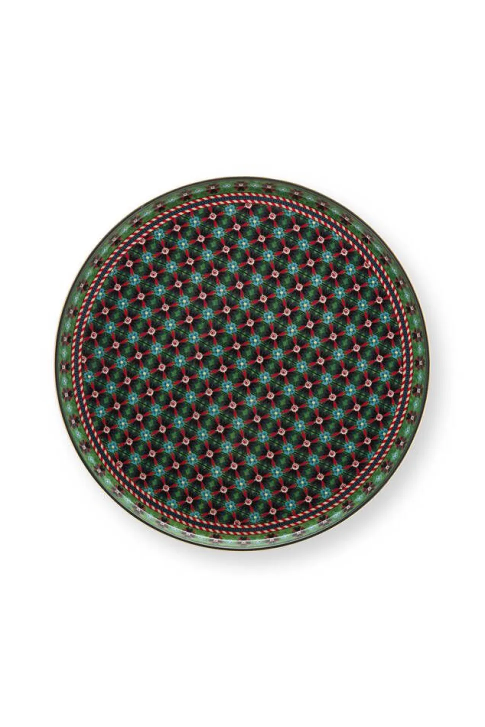 Pip Studio kakkutarjotin Clover 21 cm Green