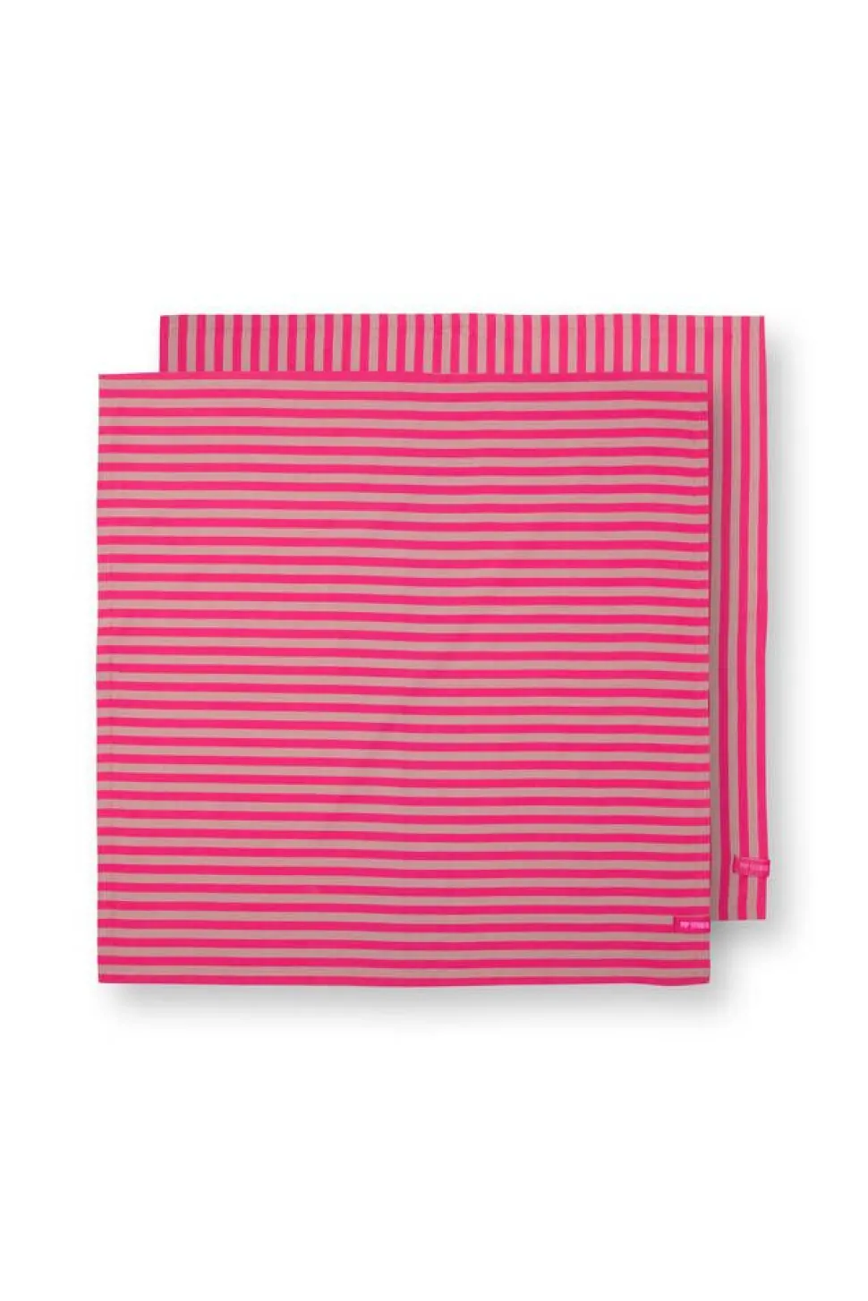 Pip Studio keittiöpyyhe Stripes 65x65 cm 2 kpl Pink