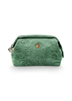 Pip Studio kosmetiikkalaukku Velvet 19x8,5x12 cm Quilted Gre