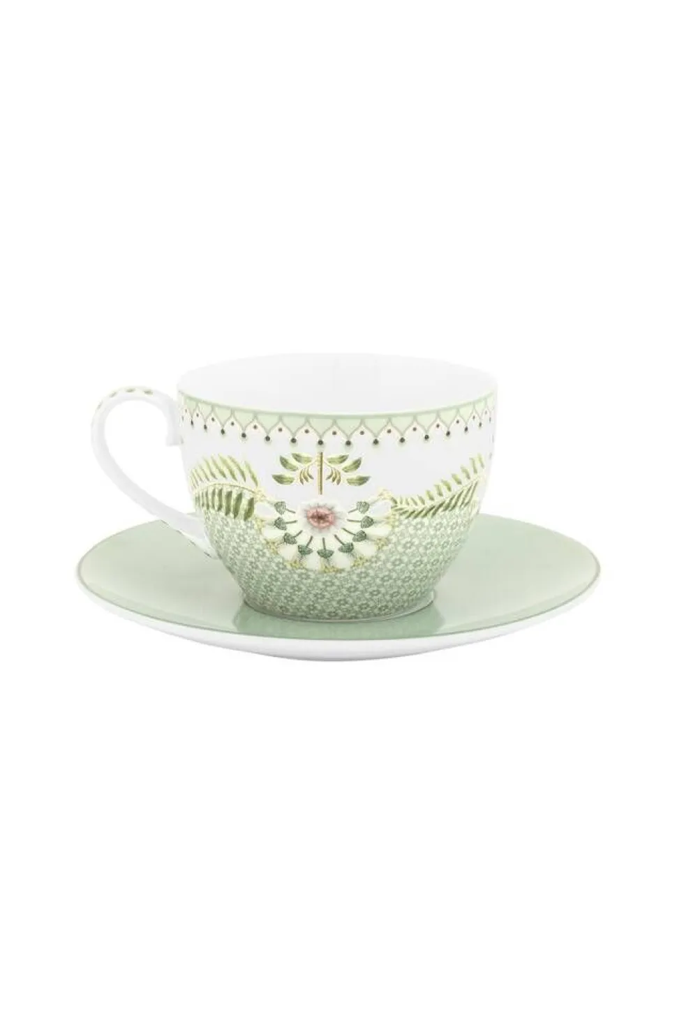 Pip Studio kuppi & lautanen Lily & Lotus Tiles 280 ml