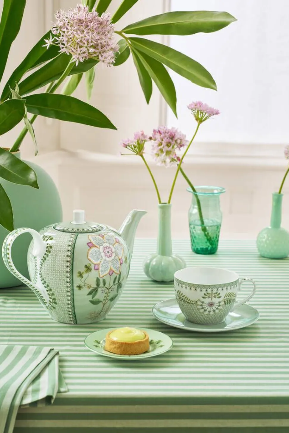 Pip Studio kuppi & lautanen Lily & Lotus Tiles 280 ml