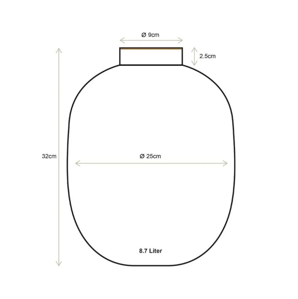Pip Studio maljakko Metal Dots 32 cm White-Gold