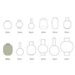 Pip Studio maljakko Metal Dots 32 cm White-Gold