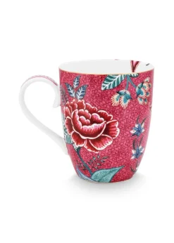 Pip Studio muki Flower Festival 350 ml 2 kpl Dark Pink