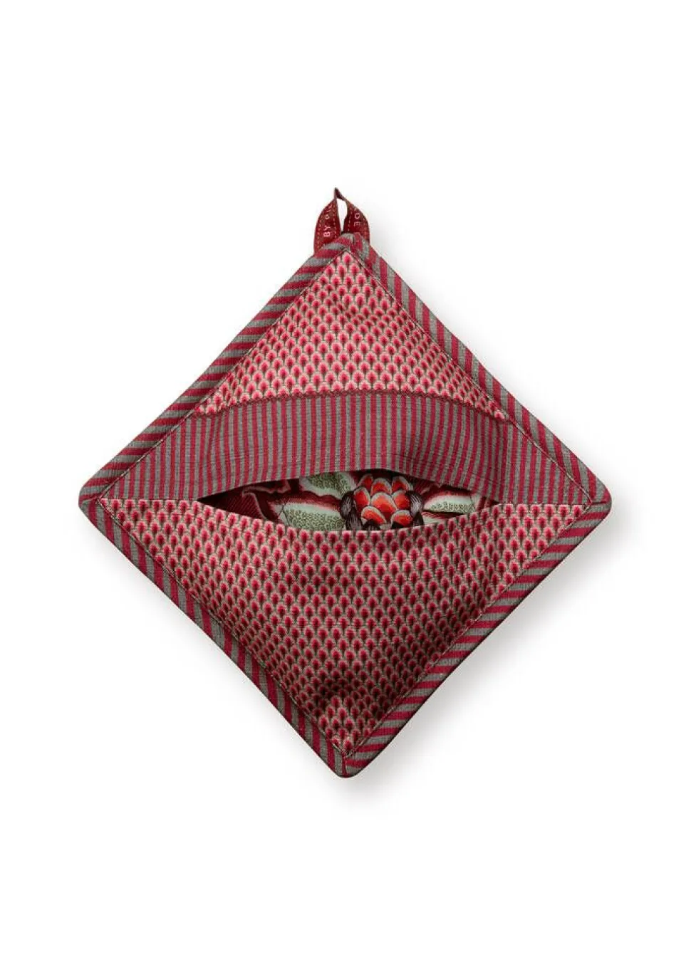 Pip Studio patalappu Flower Festival 22x22 cm Dark Pink