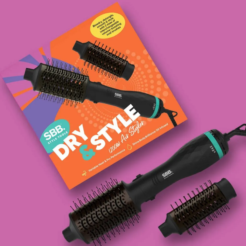 SBB ilmakiharrin Dry & Style 1200W SBDR-2500-EU