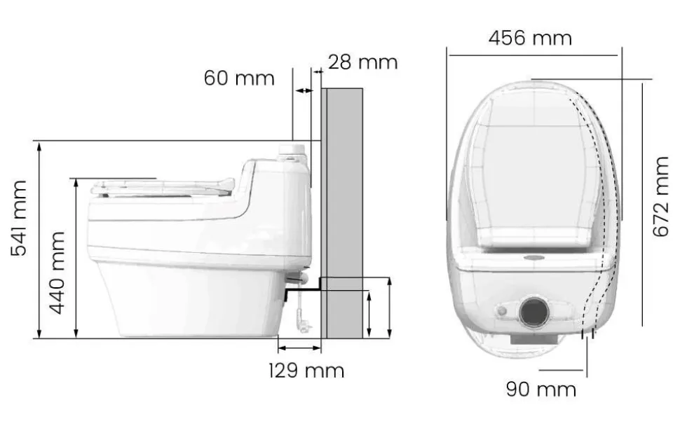 Separett kuivakäymälä Villa 9010 12/230V